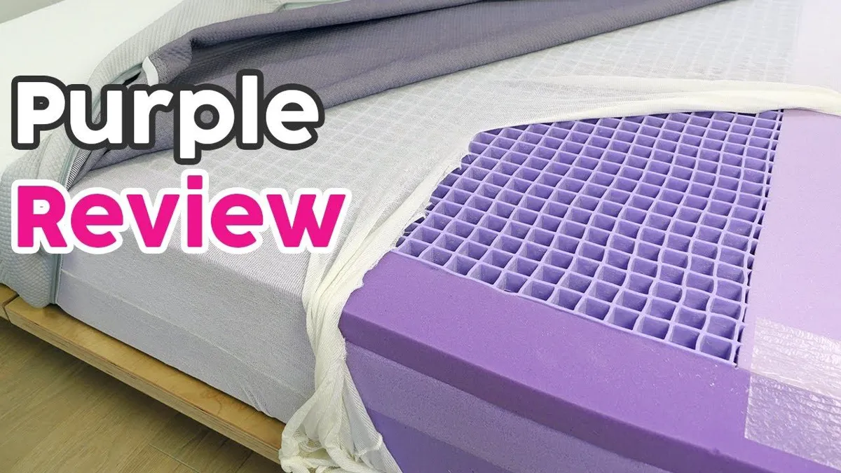 Original Purple mattress with the GelFlex grid visible