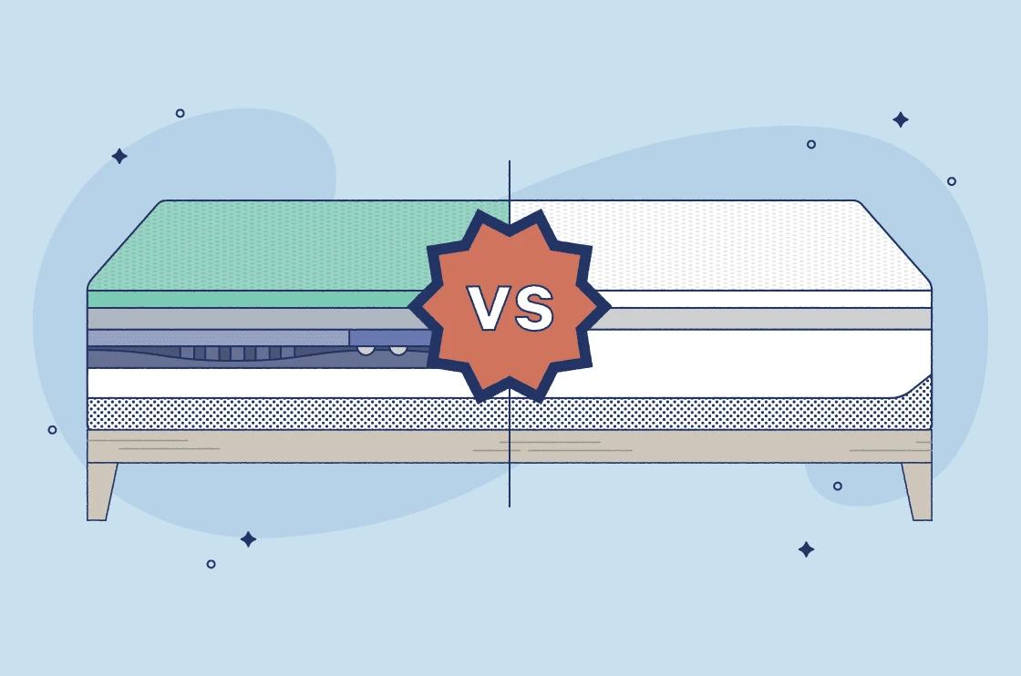 Gel-infused memory foam construction illustration