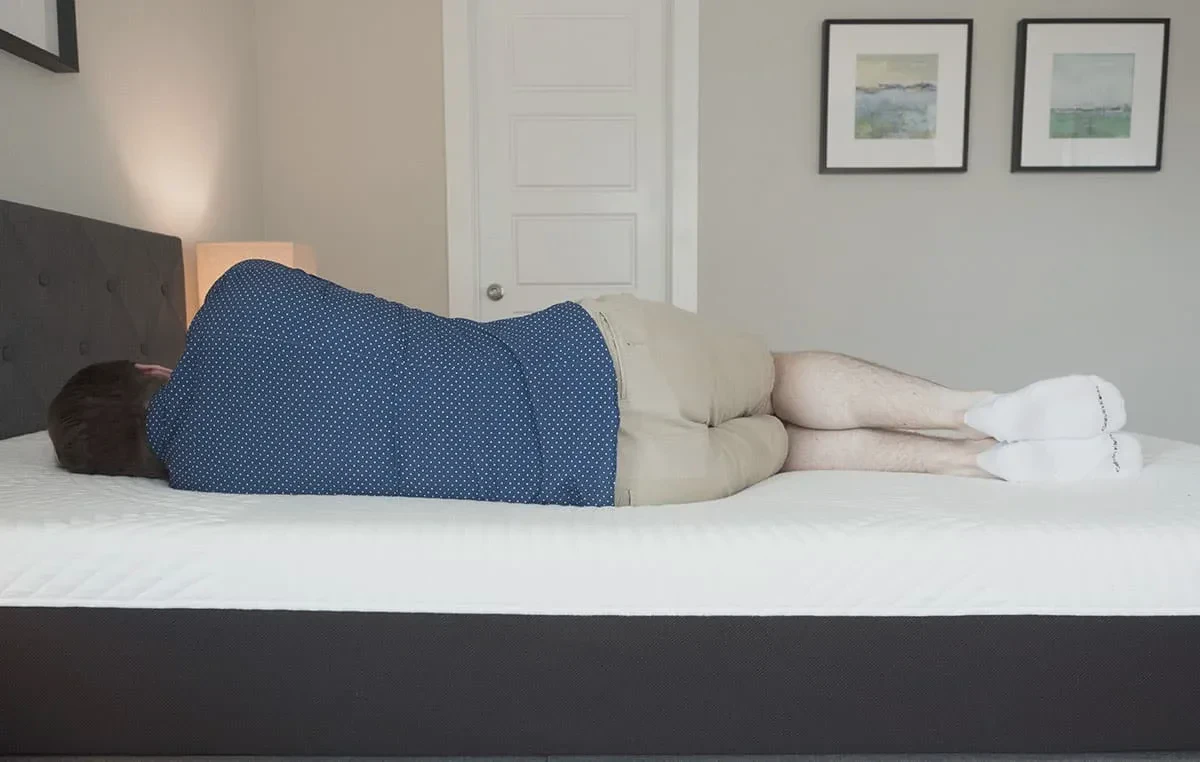 Nolah mattress side sleeping test