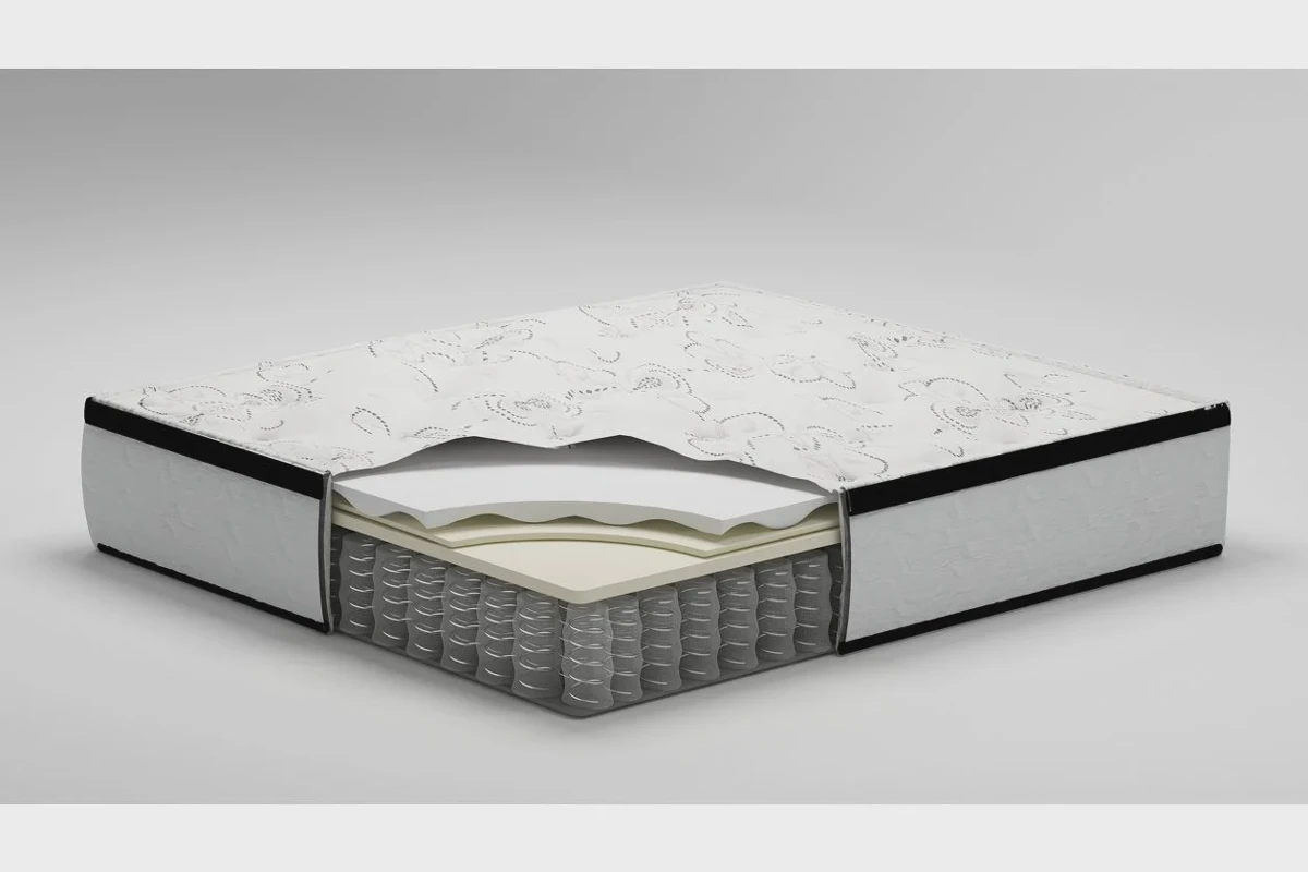 Ashley Sleep Chime 12-inch hybrid mattress cross-section