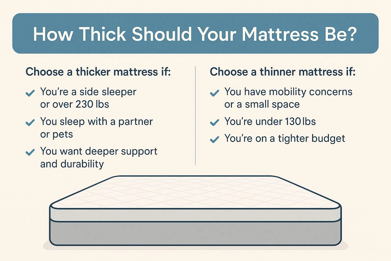 8 Inch vs 10 Inch Mattress: Which Thickness Is Right for You?