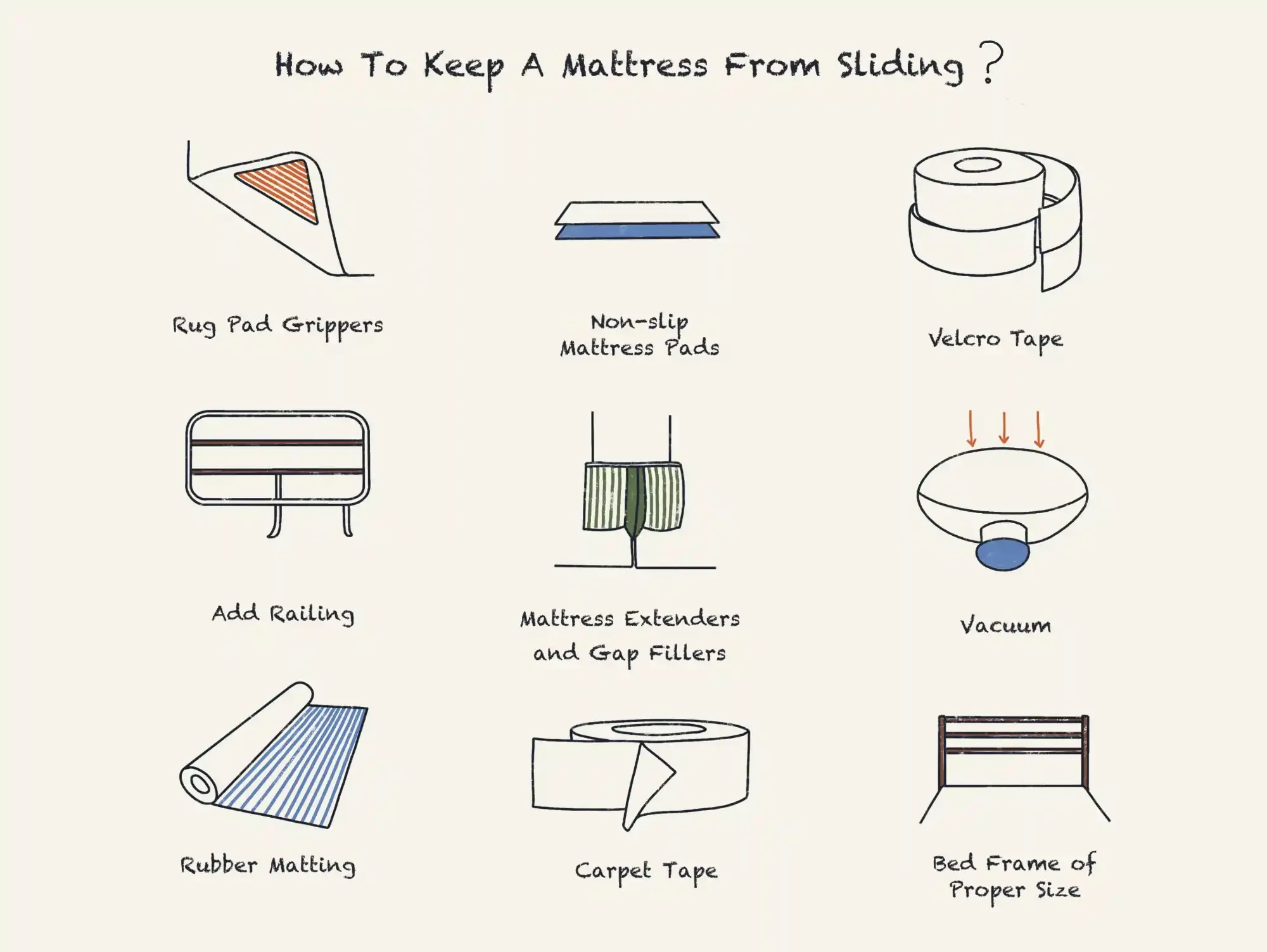 How to Keep a Mattress from Sliding: 8 Fixes That Actually Hold