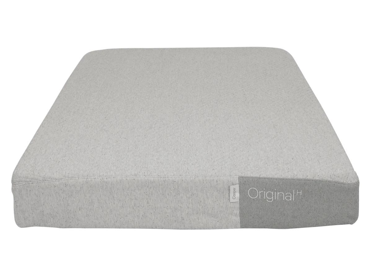 An older Casper Original Hybrid mattress, the type that may contain filament fiberglass