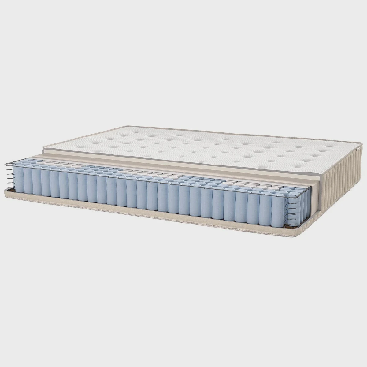 IKEA VATNESTROM organic pocket-spring mattress with natural latex, cotton, and wool