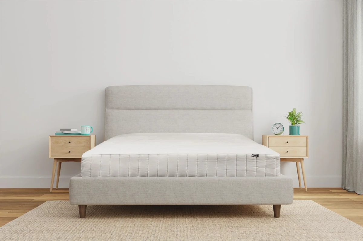 IKEA Valevag pocket sprung mattress shown from the front