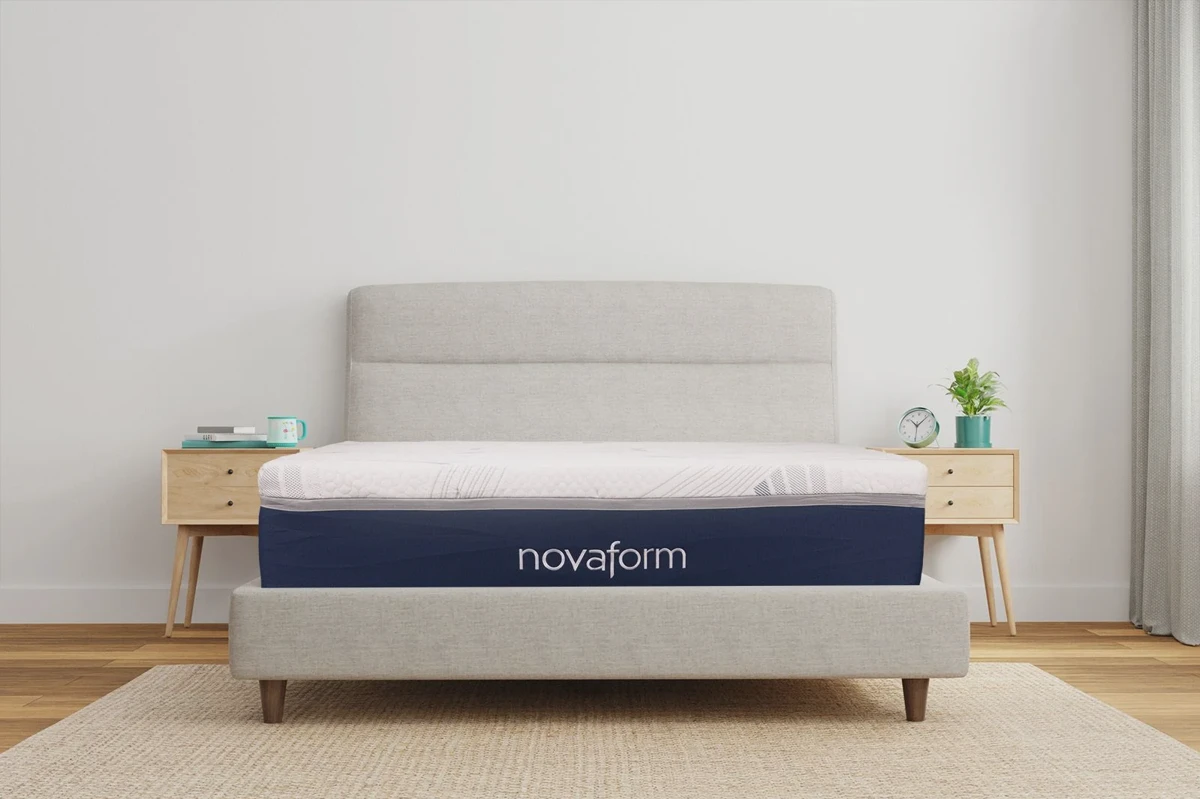 Novaform ComfortGrande mattress front-angle view