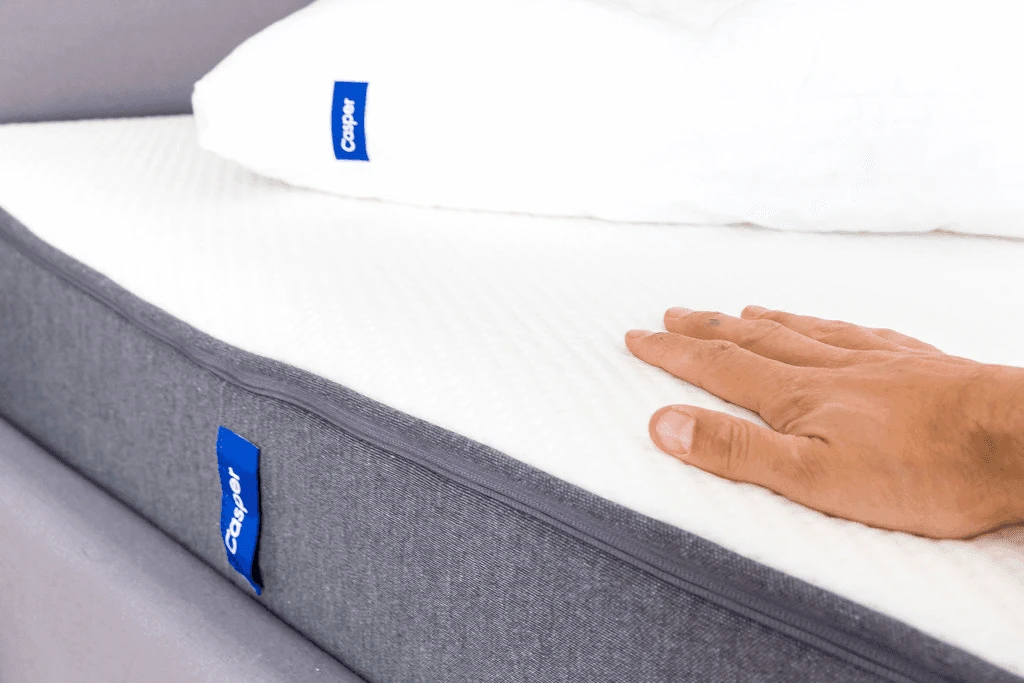 Side-by-side comparison of Novaform and Casper memory foam mattresses