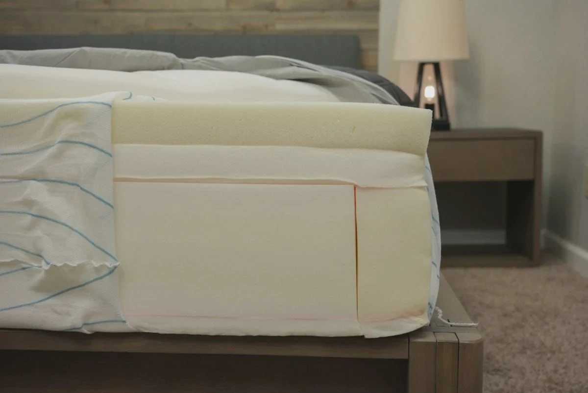 Puffy Lux mattress construction layers cross-section
