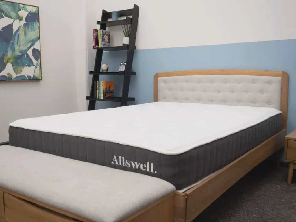 Close-up of the Allswell mattress quilted cover