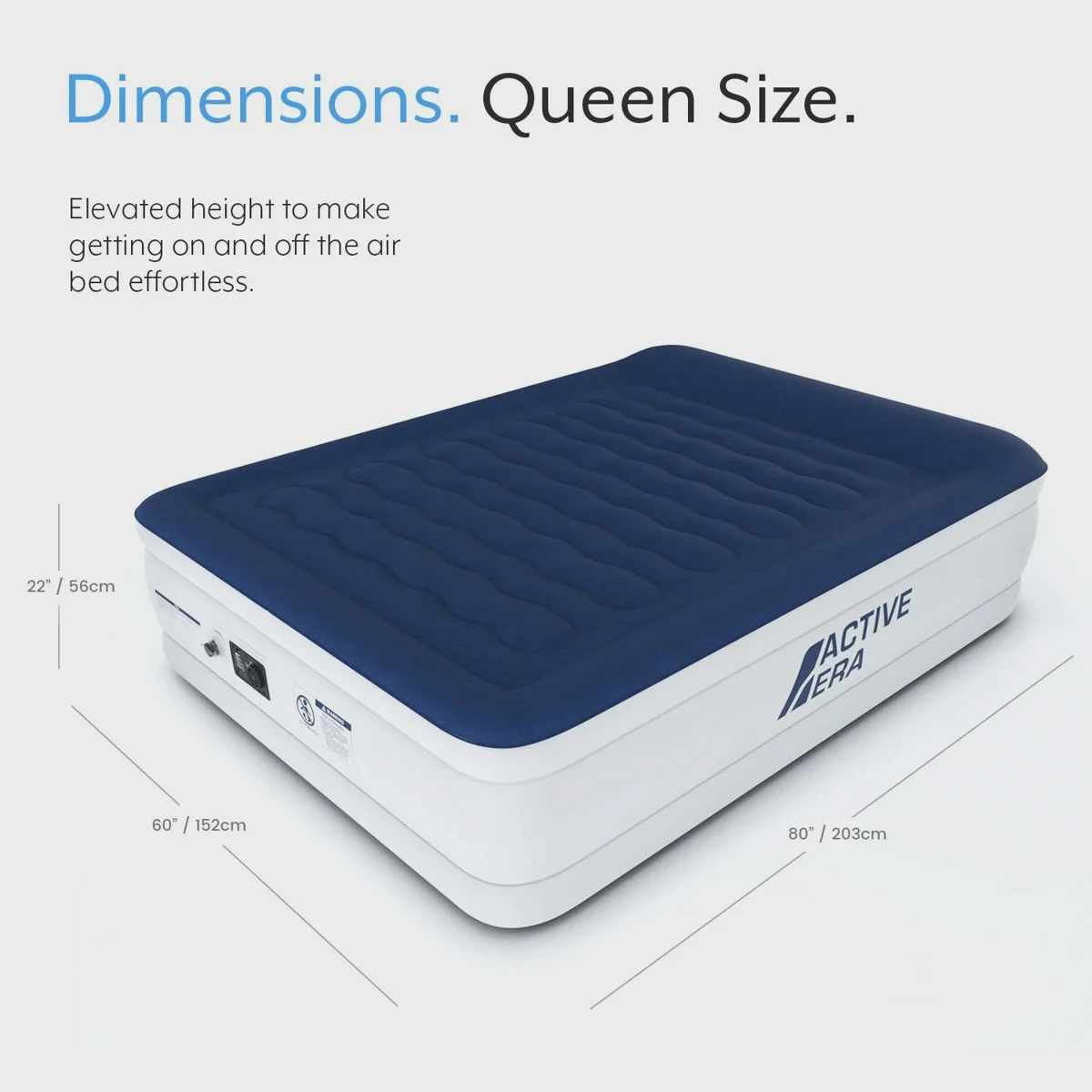 Heavy-duty raised king air mattress with reinforced internal coils