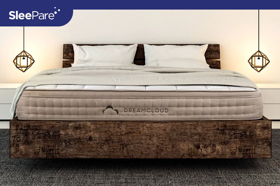 DreamCloud hybrid mattress in a bedroom setting