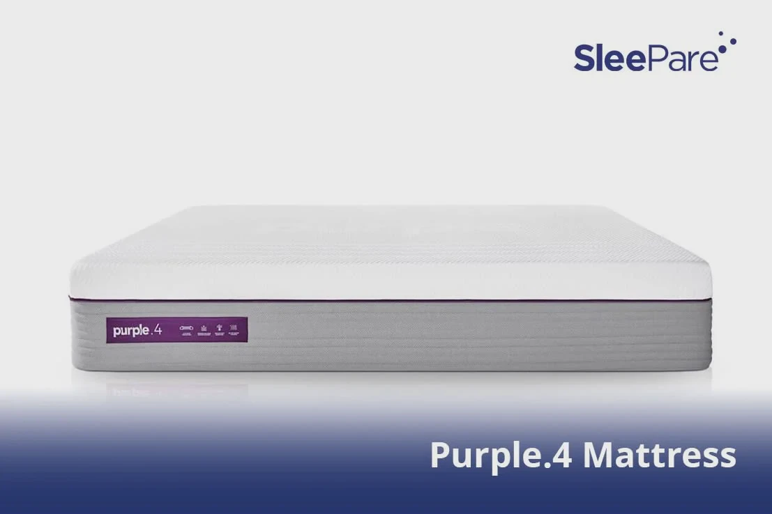 Purple gel grid mattress layers