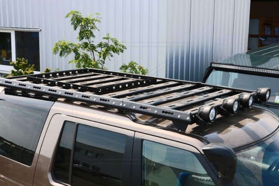 How To Tie Box Spring To Roof Rack - A roof rack with crossbars