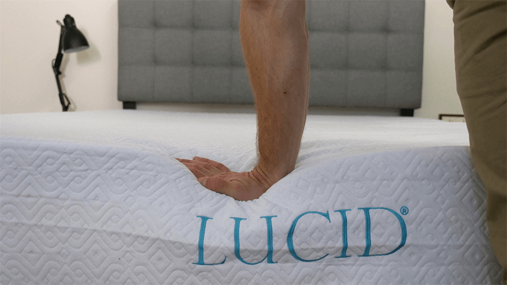 Lucid mattresses are designed with a high firmness and comfort level.