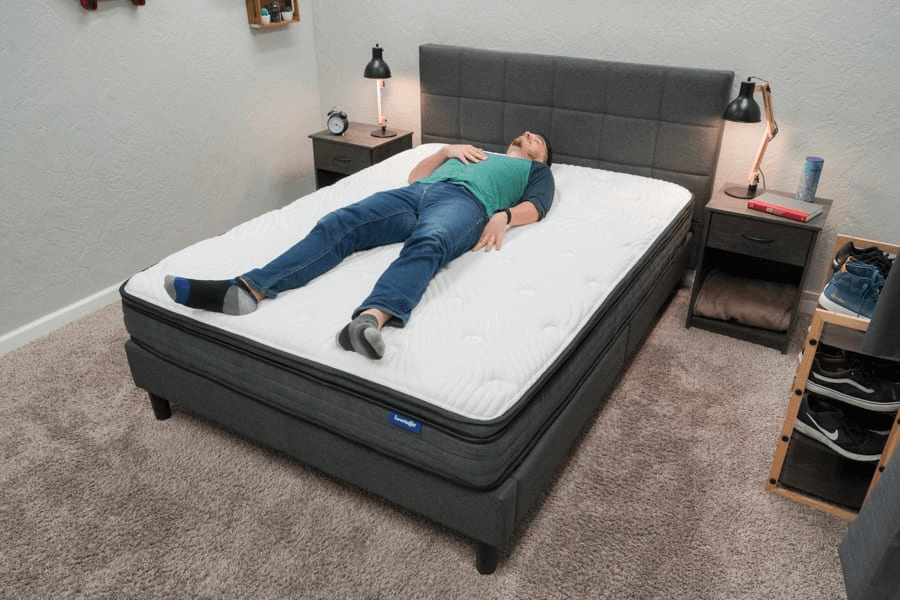 The Twilight mattress is suitable for back and stomach sleepers